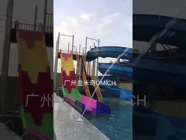 Plastic Water Slide For Kids Customized Durable Eco-Friendly Children Water Play Mini Pool Water Park Equipment
