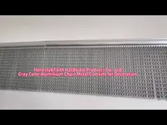 Room Dividers Aluminum Alloy Metal Mesh Curtain Black Color