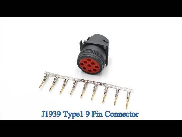 Type 1 Deutsch 9 Pin J1939 Male Plug Connector with 9 PCS of Pins