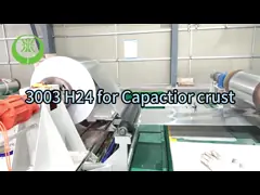لفائف من الألومنيوم الملونة اللون الشفاف AA3003 H24 0.3mm السماكة المستخدمة للقشرة مكثف