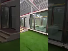 8.5m Prefabrikasi Kantor Pod Kapsul Kontainer Rumah Wirh Sistem Pencahayaan Cerdas