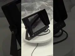 Black High Definition 4 Channel Car Monitor 7 