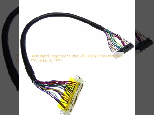 300V Rated Copper Conductor LVDS Cable Flame Retardant PVC Jacket UL VW-1