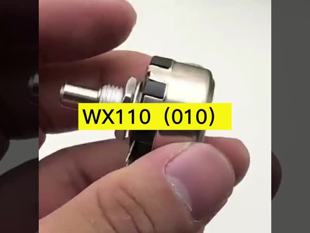Potenciômetro de ferida de fio de bobina única de 1W 100 Ohm Potenciômetro Wx110