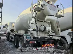 Camión mezclador de hormigón de 12 metros cúbicos, hormigonera, máquinas de construcción video