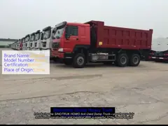 SINOTRUK HOWO 6x4 Used Dump Truck 10 Wheels Heavy Duty