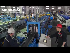 Pre Cut & Punch Cz Purlin Machine Post Universal Cut