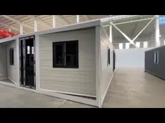 Rumah kontainer sayap ganda yang dapat diperluas untuk jangka panjang Lebih dari 20 tahun Umur Lapisan Lapisan Atau Lantai PVC