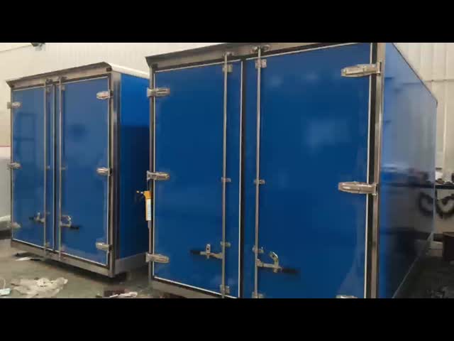 カスタムサイズ FRP 冷蔵トラックボックス ディーゼル燃料 冷蔵バンボディ