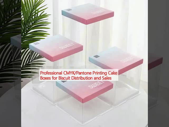 プロ CMYK / パントーン プリント ケーキ ボックス ビスケットの配布と販売