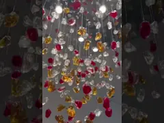 Kroonluchter van het E14e12 E27 de Moderne Crystal Chandelier SS304 Grote Hotel voor Lounge