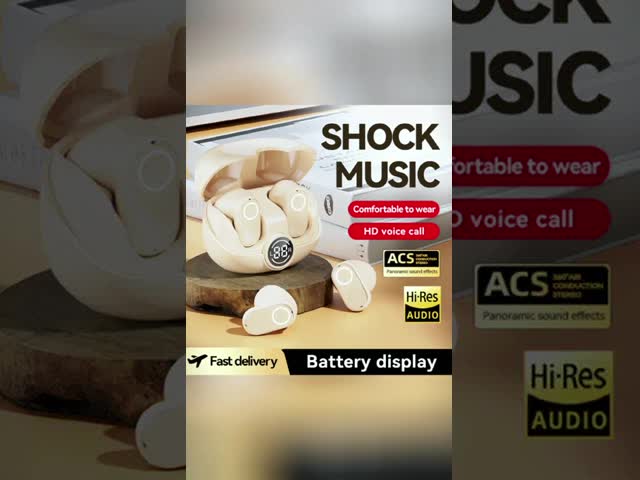 Bluetooth Headphone Earphone 5.4 4-5 Hours Per Charge 600mAh Case 4.8g 2.8×2.5×1.8cm Optimized Mic Dynamic Colors