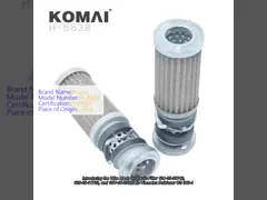 Filtro hidráulico de malha de arame 124-15-51740 125-15-11722 10Y-15-07000 para Bulldozer Komatsu CS 360-1
