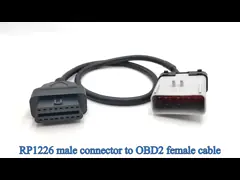 14 Pin RP1226 Male to OBD2 J1962 Female Cable for 2019 and Newer Heavy Trucks in North America