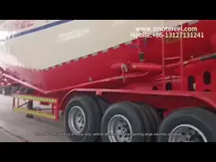 50000L Semirremolque de cemento a granel Motor Weichai Remolque de cimento cisterna