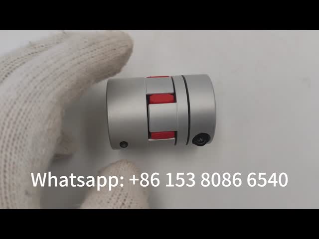 Feather Key Jaw Coupling 20mm Diameter 25mm Length Spider Jaw Coupling