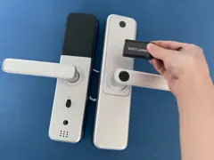 Qleung S802MAX Fingerprint Wifi Tuya App Remote Unlock Card Code Camera Digital Smart Home Door Lock