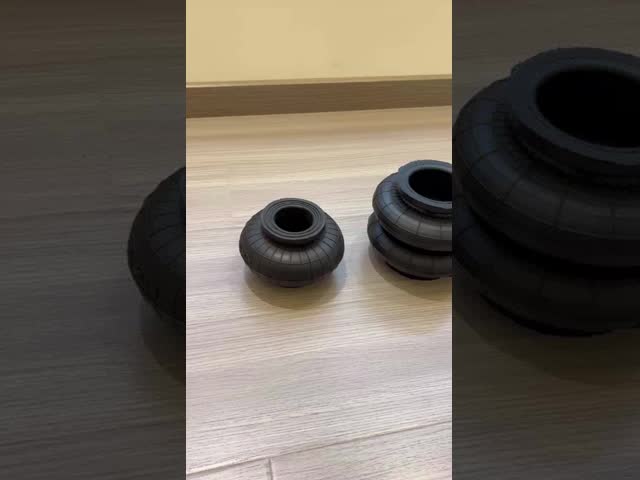 Fole de borracha da borracha da mola de ar 160mm do pistão AIRSUSTECH com flange