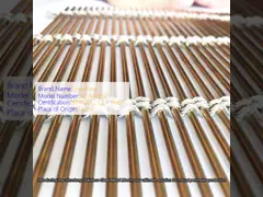 China Twill Weave Ornamental Woven Wire Grilles Polished Surface 1m-2m Width supplier