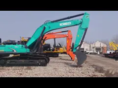 Kobelco 35 toneladas Excavadoras de retroexcavadoras usadas SK350D Máquinas mineras de equipos grandes video