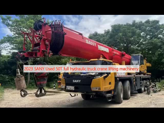 2023 SANY Used 50T full hydraulic truck crane lifting machinery