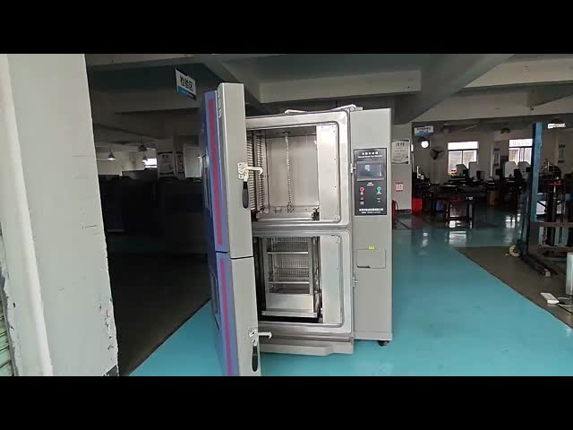 R404A/R23 двухкоробная камера испытания на тепловой удар, -40C ~ 150C Две зоны, метод охлаждения водой