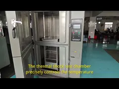 R404A/R23 दो-बॉक्स थर्मल शॉक टेस्ट चैंबर, -40C~150C दो ज़ोन, पानी शीतलन विधि