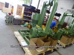 BKD Type Large Ones Aeration Dual Stage Roots Blower 850-140 Rpm for broad applications