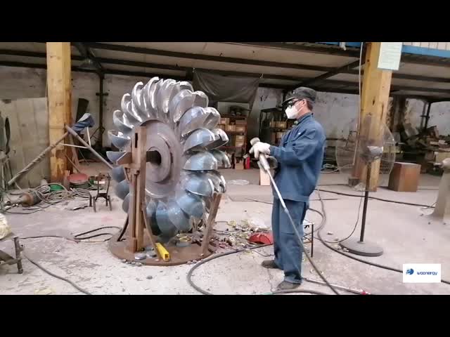 Custom Hydro Turbine Runner Blades Stainless Steel Or Low Speed Polished Blades video