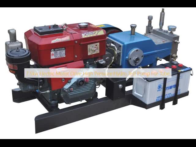 7.5kw Electric Motor Drive High Pressure Hydro Test Pump For Tube