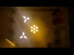 3 * 60W Gran haz de ventilador retro Luz de cabeza móvil para conciertos de espectáculos en vivo