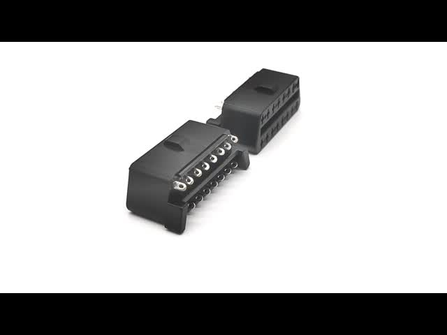 16 Pin J1962 OBD2 OBDII Female Connector with Straight Pins at The Back