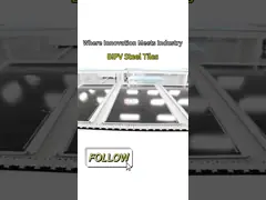 520W black Steel BIPV Solar Module Roof Tiles Roof Panel For Construction 25A Max Fuse Current