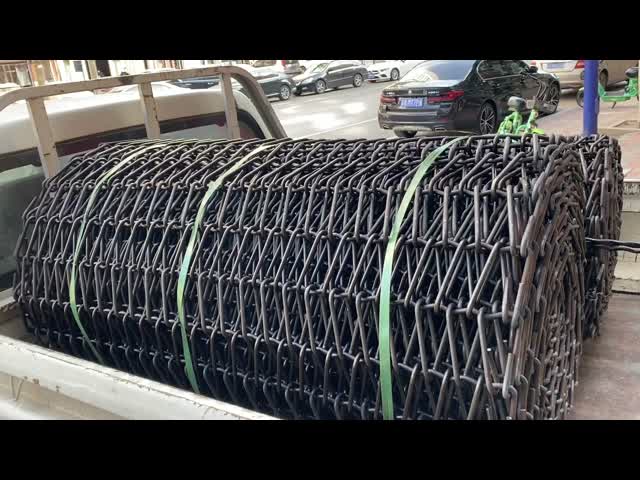 自動砂吹き機のための高生産鋼鉄ワイヤ網コンベアベルト