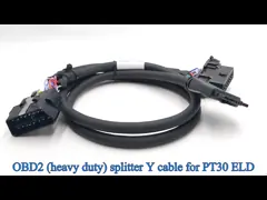 PT30 ELD OBD J1962 Splitter Y Cable for Pacific Track for Volvo or Mack Trucks in North America
