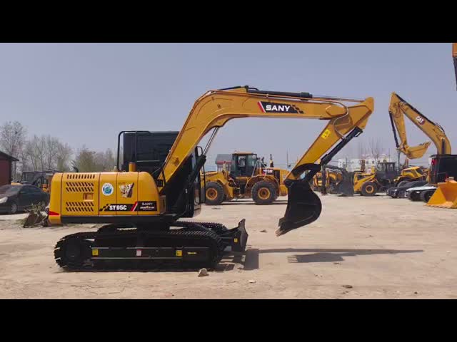 原産品 サニー95c 高品質の古製掘削機 9トン ミニ クローラー 掘削機 建設用