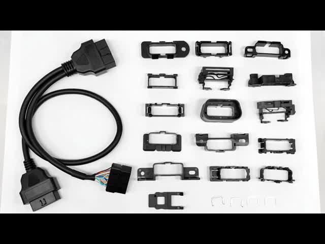 Universal OBD2 J1962 OBDII OBD 2 Splitter Spliter Y Cable With Multi Mounting Brackets for All Car Makes