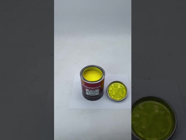 M209 Lemon Yellow 2 Pack Automotive Paint 2k Colour Paint For Car High Transparency