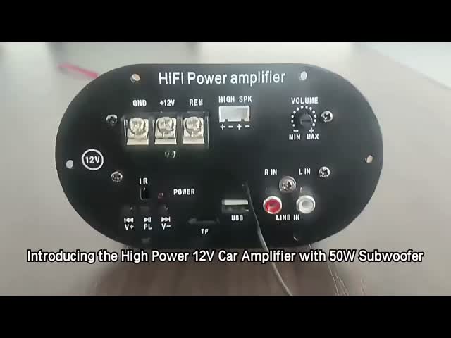 50W Subwoofer Tube TF Card BT Mainboard Audio Accessory CAR AMPLIFIER Частная форма Нет