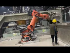 2700 Mm Jangkauan KUKA KR210 Robot KUKA yang Digunakan 6-Axis untuk Ukiran yang Tepat Penggilingan yang Efisien dan Pelletizing yang Tidak Bercacat