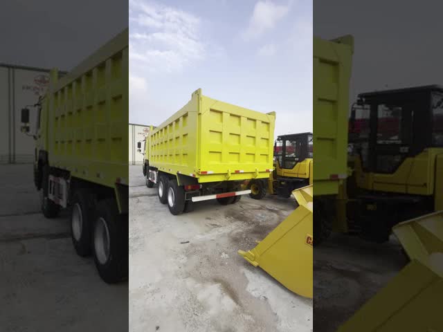 Used dump truck Howo 375hp 6x4wheel dump truck