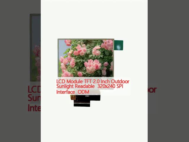 Модуль LCD TFT 2.0 дюймов Внешний солнечный свет Читаемый 320x240 SPI Интерфейс ODM