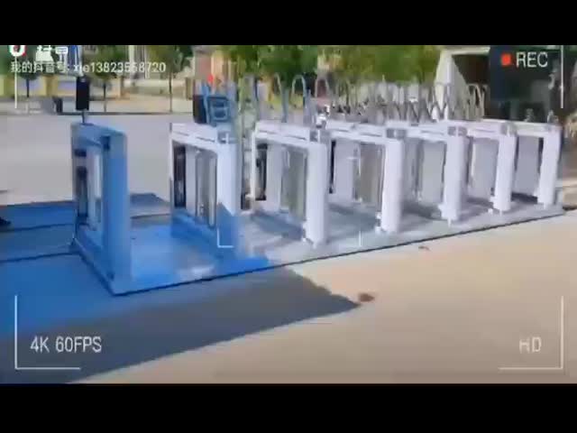 Automated Parking System with Touchscreen Input Method LCD Screen Display and Multiple Payment Methods