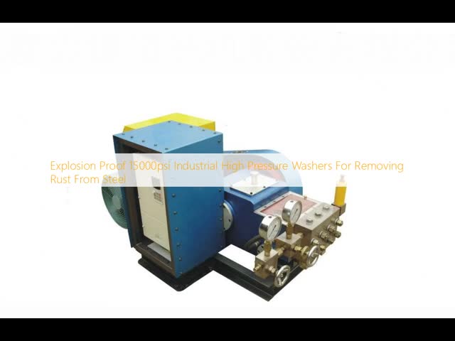 Joints 15000psi à haute pression industriels anti-déflagrants pour enlever la rouille de l'acier vidéo