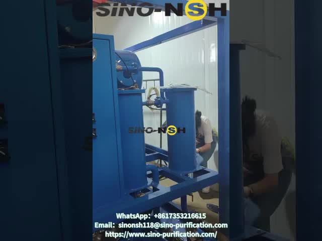 A VFD Series Double Stage Vacuum Oil Purifier For Transformer Oil , Capable Of Purifying 3000 Liters Per Hour.