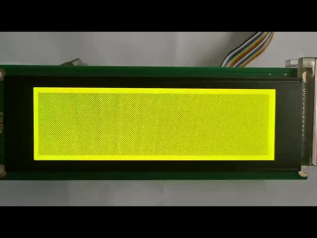 5.4インチドットマトリックスディスプレイ 22ピン平行ポートインターフェイス STN/黄色緑/青モード 3つのディスプレイモード ドライバIC LC7981 解像度: 240*64 明るさ 350 PCBボード付き