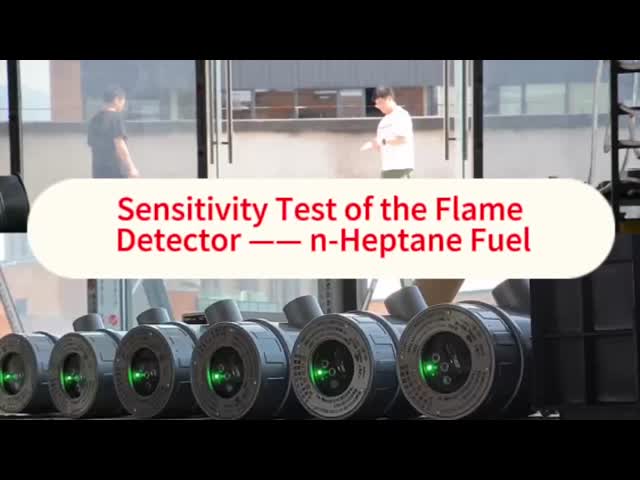 How fast is the F401 detector in detecting the flame of n-heptane combustion?