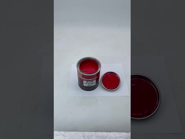 M105 Bright Red Auto Paint 1K Basecoat Car Paint With Metallic Heat Resistance