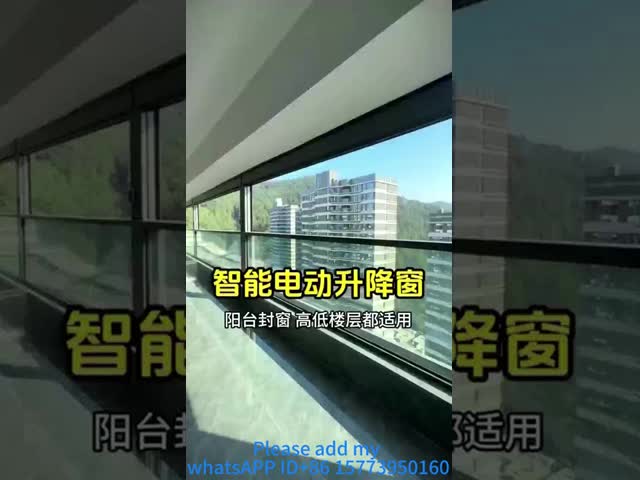 Villa Push Pull Curtain Wall Window Transparent  With Aluminium Window Sliding Frame
