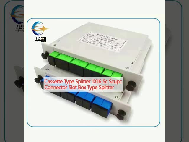 カセットタイプ スプリッタ 1X16 Sc Scupcコネクタ スロットボックス SM G657Aタイプ またはカスタマイズ